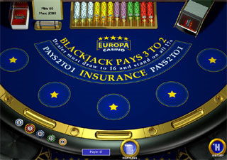 Europa Casino Blackjack - Playtech Blackjack
